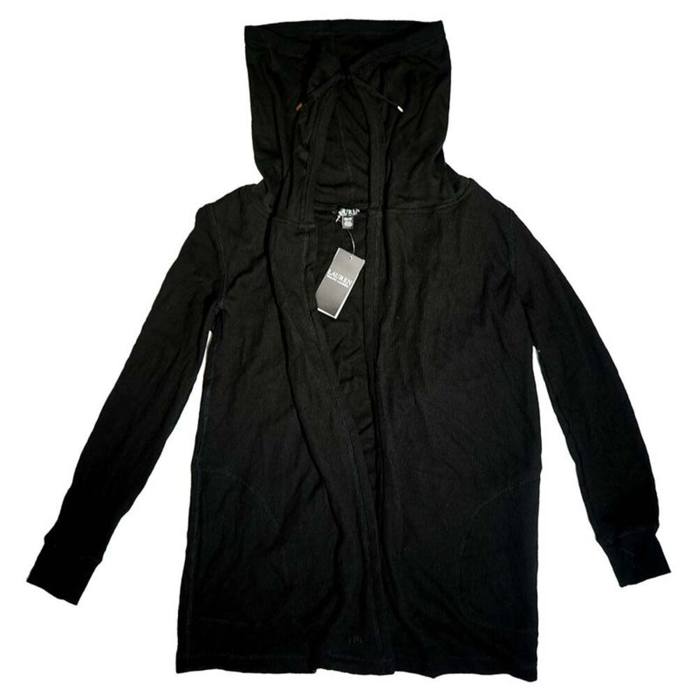 Ralph Lauren Thermal Waffle Top In Black - S (New no Tag)